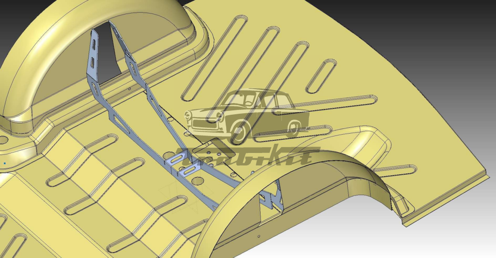 Trabant 601, 1.1 výztuhy zadních podběhů vinuťák pro karoserii universal (kombi)